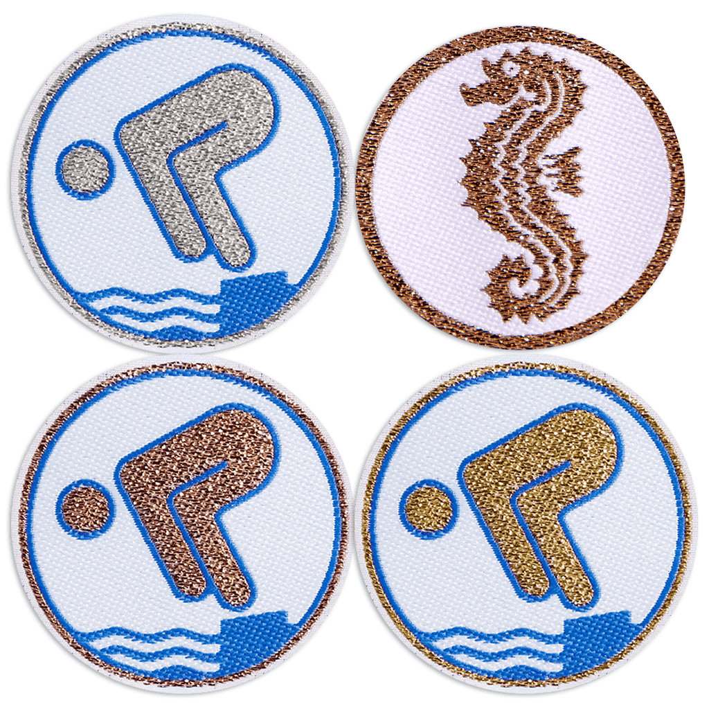 Schwimmabzeichen metallic