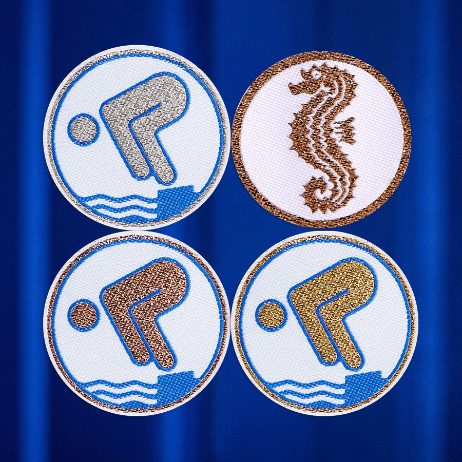 Schwimmabzeichen metallic